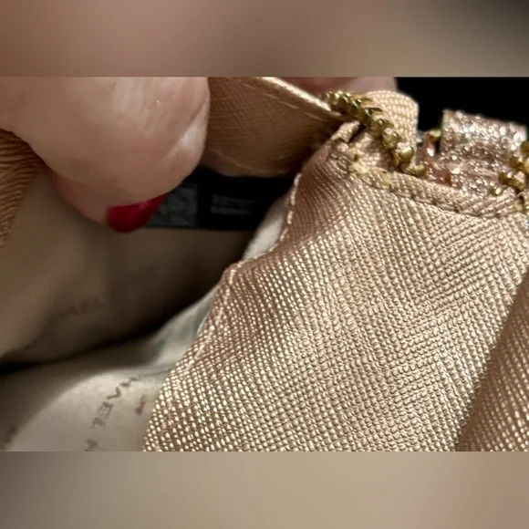 🩷💛 Michael Kors “Alex” Continental Wallet in Rose Gold Glitter - Picture 11 of 14